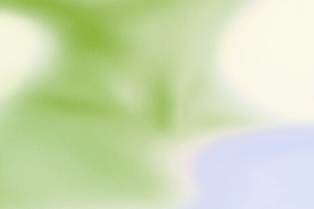 Blurred gradient of green and blue colors